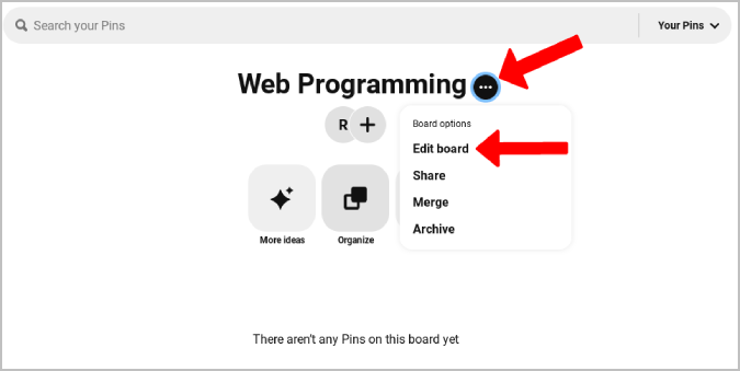 デスクトップとモバイルで Pinterest ボードを非公開にする方法
