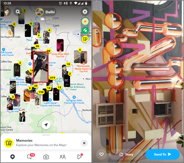 Snapchatでスナップマップを使用する方法