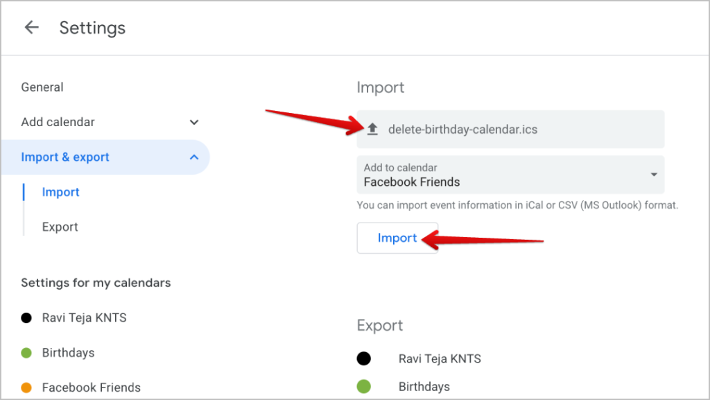Facebookの誕生日をGoogleカレンダーにインポートする方法