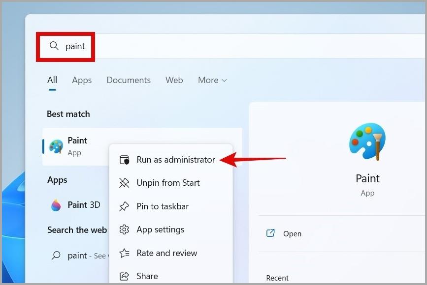 Windows 11 でペイントまたはペイント 3D が動作しない場合のトップ 7 の修正
