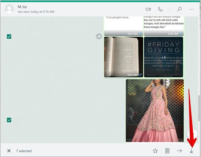WhatsAppから複数の写真やビデオをダウンロードする方法