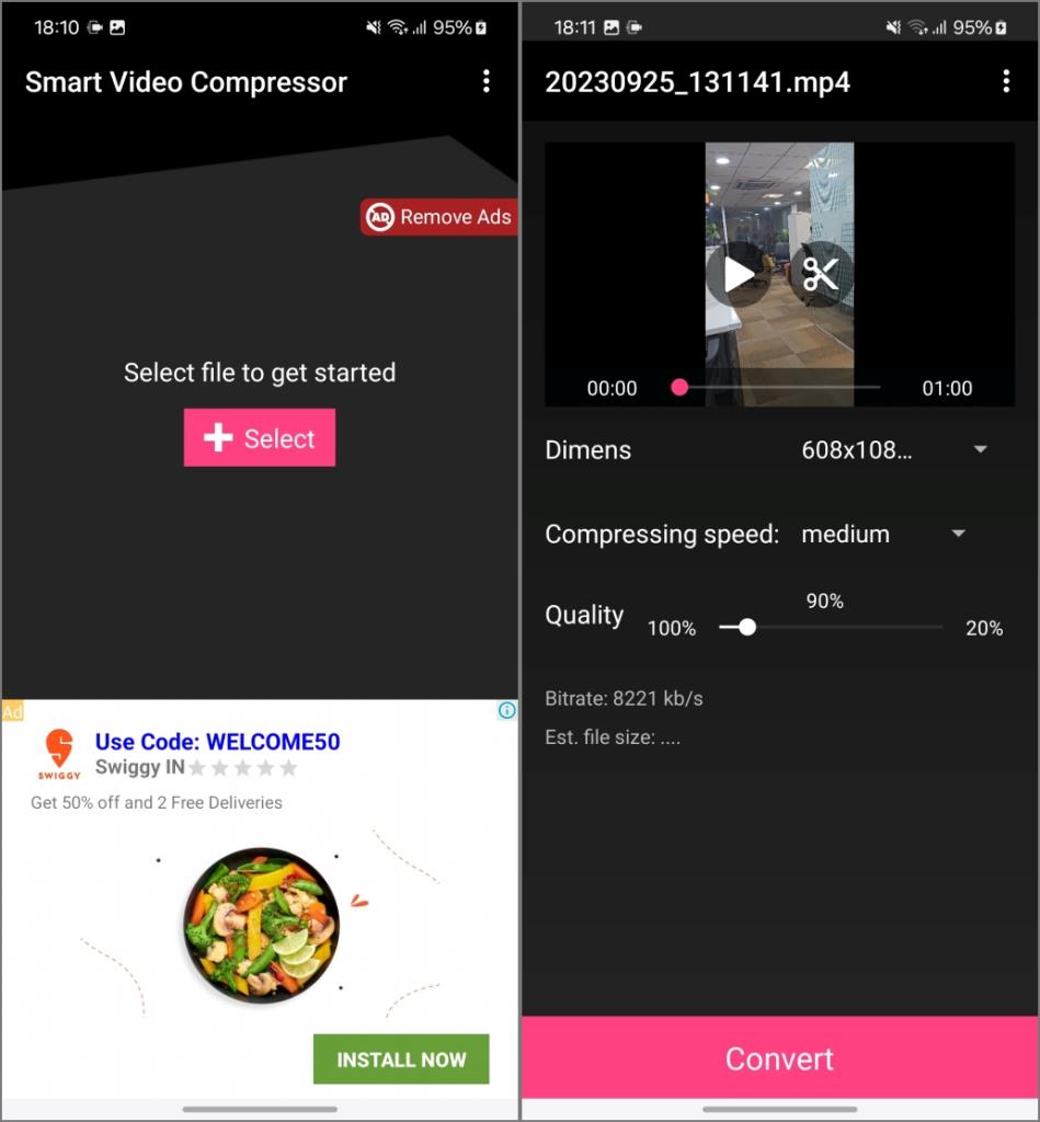 Android でビデオを圧縮するベスト 5 アプリ