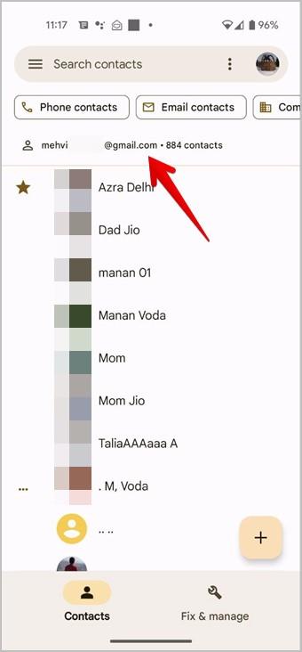 AndroidとiPhoneで連絡先が保存されている場所を確認する方法