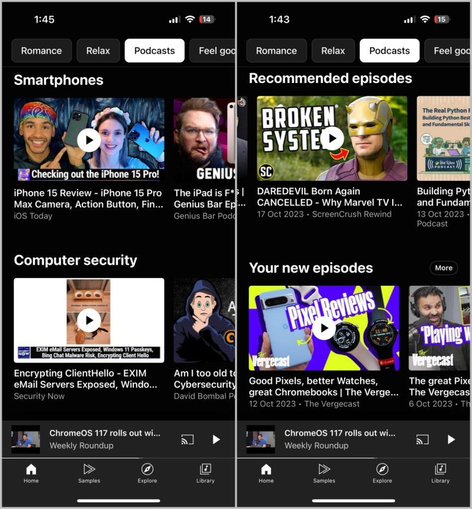 YouTube Music ポッドキャスト vs Google ポッドキャスト: 切り替える価値あり