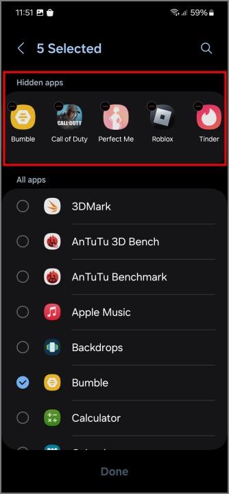 Samsung Galaxy 携帯電話で隠れたアプリを見つける方法