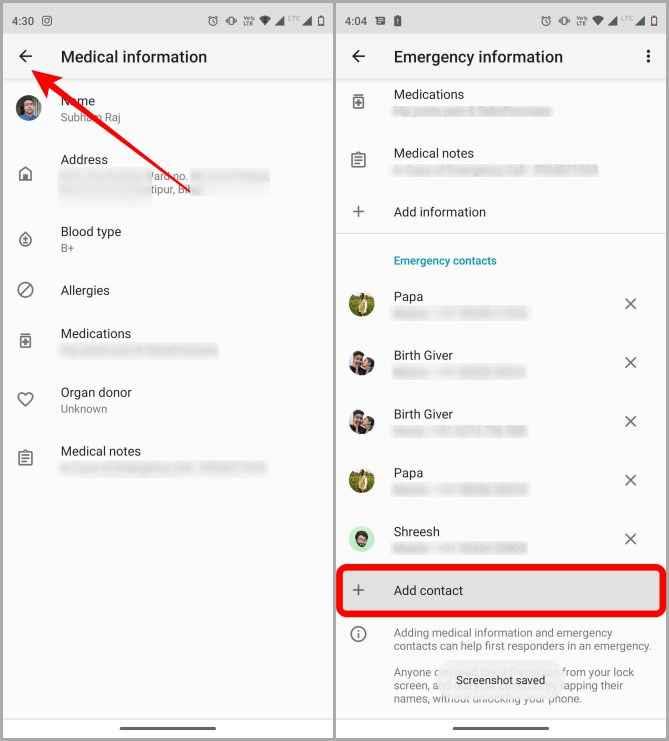 Androidのロック画面に緊急連絡先を追加してアクセスする方法