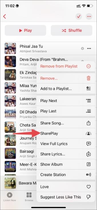 iPhoneおよびiPadのメッセージでSharePlayを開始する方法