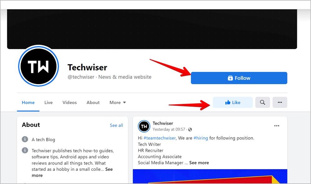 Facebook の新しいページ エクスペリエンスと従来のページ: 違いは何ですか