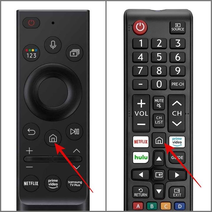 Samsung スマート TV リモコンのさまざまなボタンとは何ですか