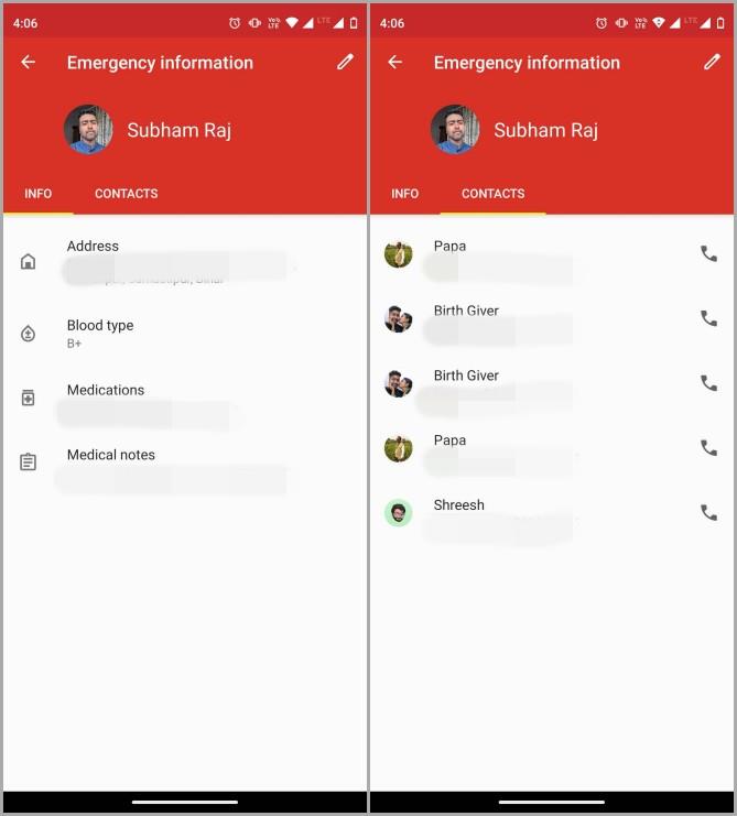 Androidのロック画面に緊急連絡先を追加してアクセスする方法