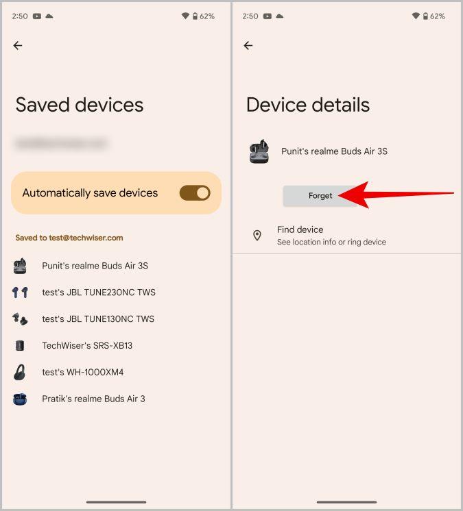 Android でファスト ペアを有効/無効にする方法