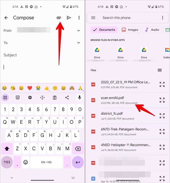 Android スマートフォンでドキュメントをスキャンして電子メールで送信する 2 つの方法