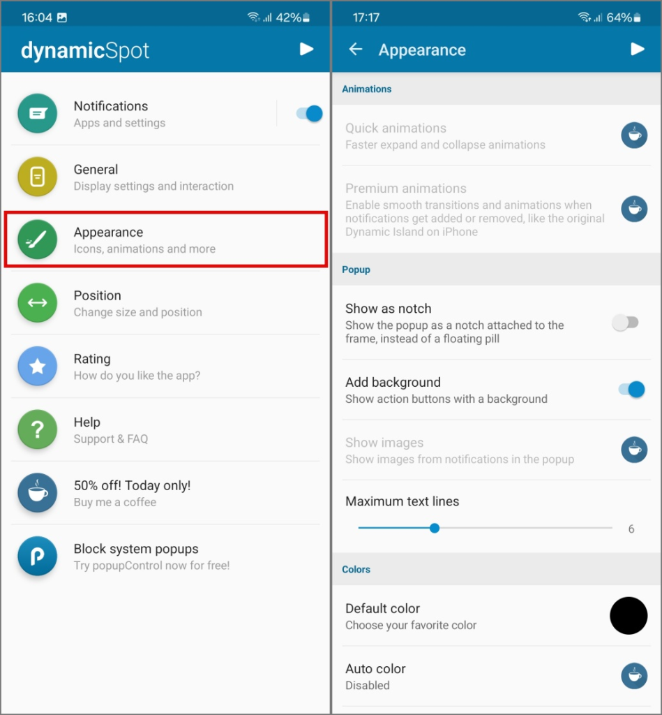 Samsung Galaxy スマートフォンでダイナミック アイランドを使用する方法