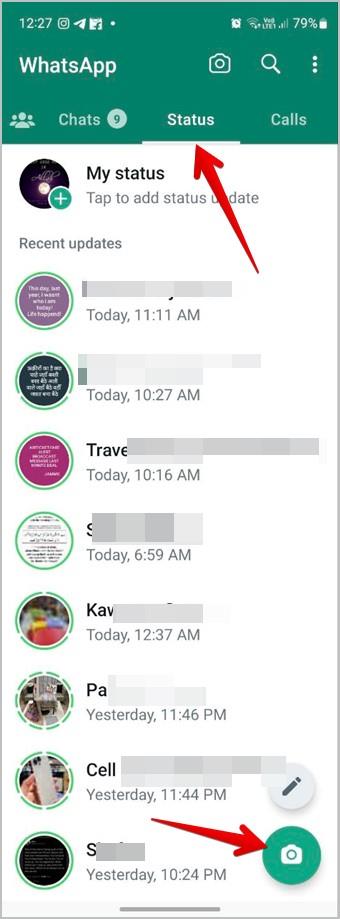 WhatsAppの写真に矢印または円を追加する方法