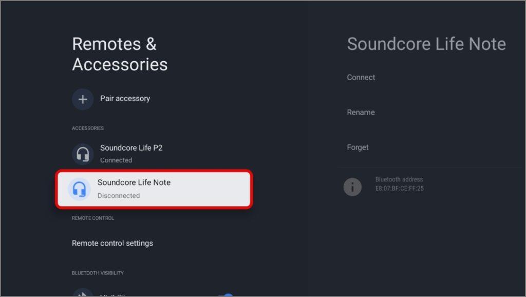 Bluetooth オーディオ デバイスを Google TV に接続する方法