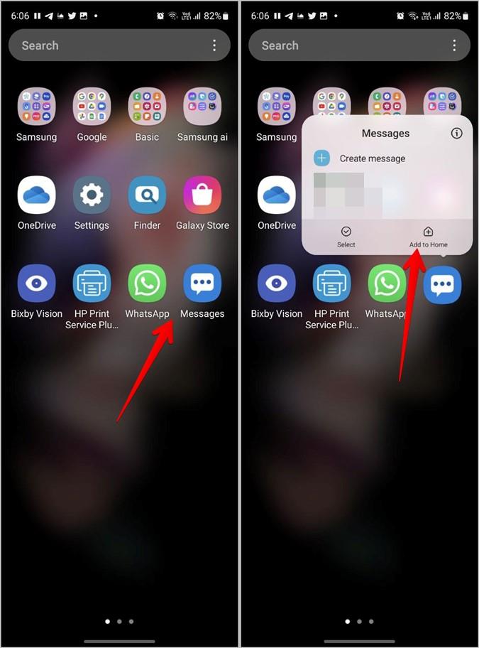 iPhoneとAndroidのホーム画面にメッセージアプリのアイコンを追加する方法
