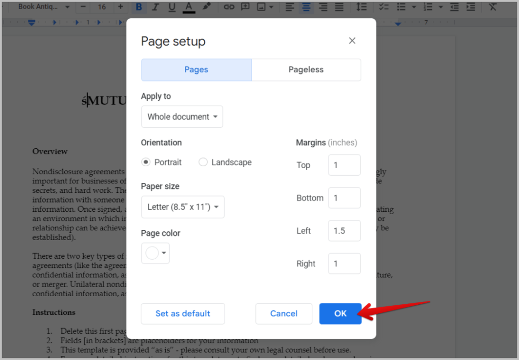 Google ドキュメントの余白を変更する 3 つの方法