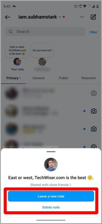 Instagramにメモを投稿する方法