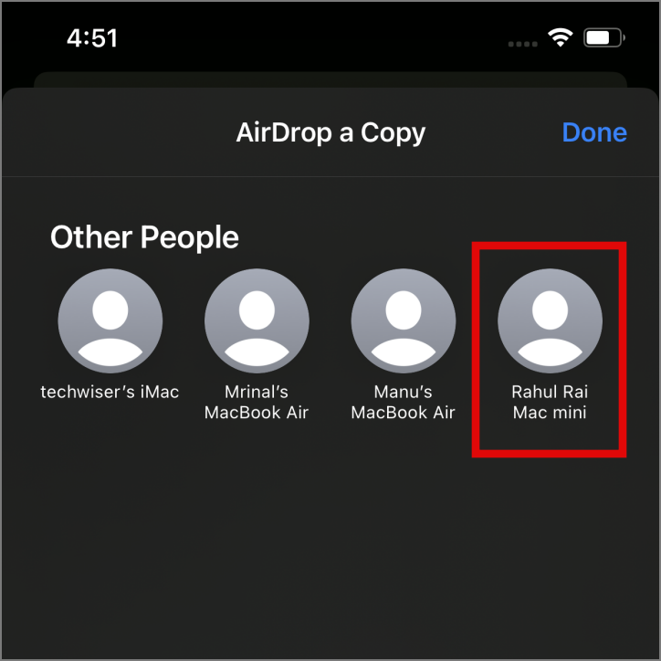 iPhone、iPad、Mac で AirDrop 名を変更する方法