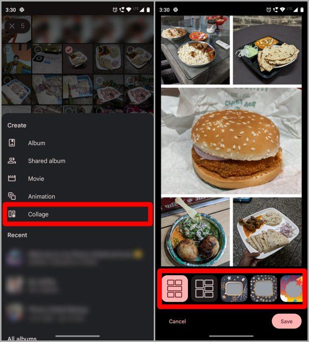 モバイルの Google フォトでコラージュを作成および編集する方法