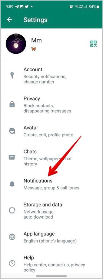 WhatsAppでチャット、ステータス、通話のミュートを解除する方法