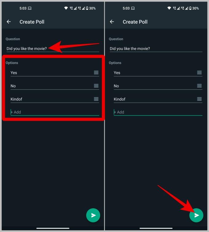 WhatsApp モバイル、デスクトップ、Web で投票を作成する方法