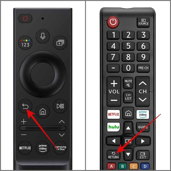 Samsung スマート TV リモコンのさまざまなボタンとは何ですか