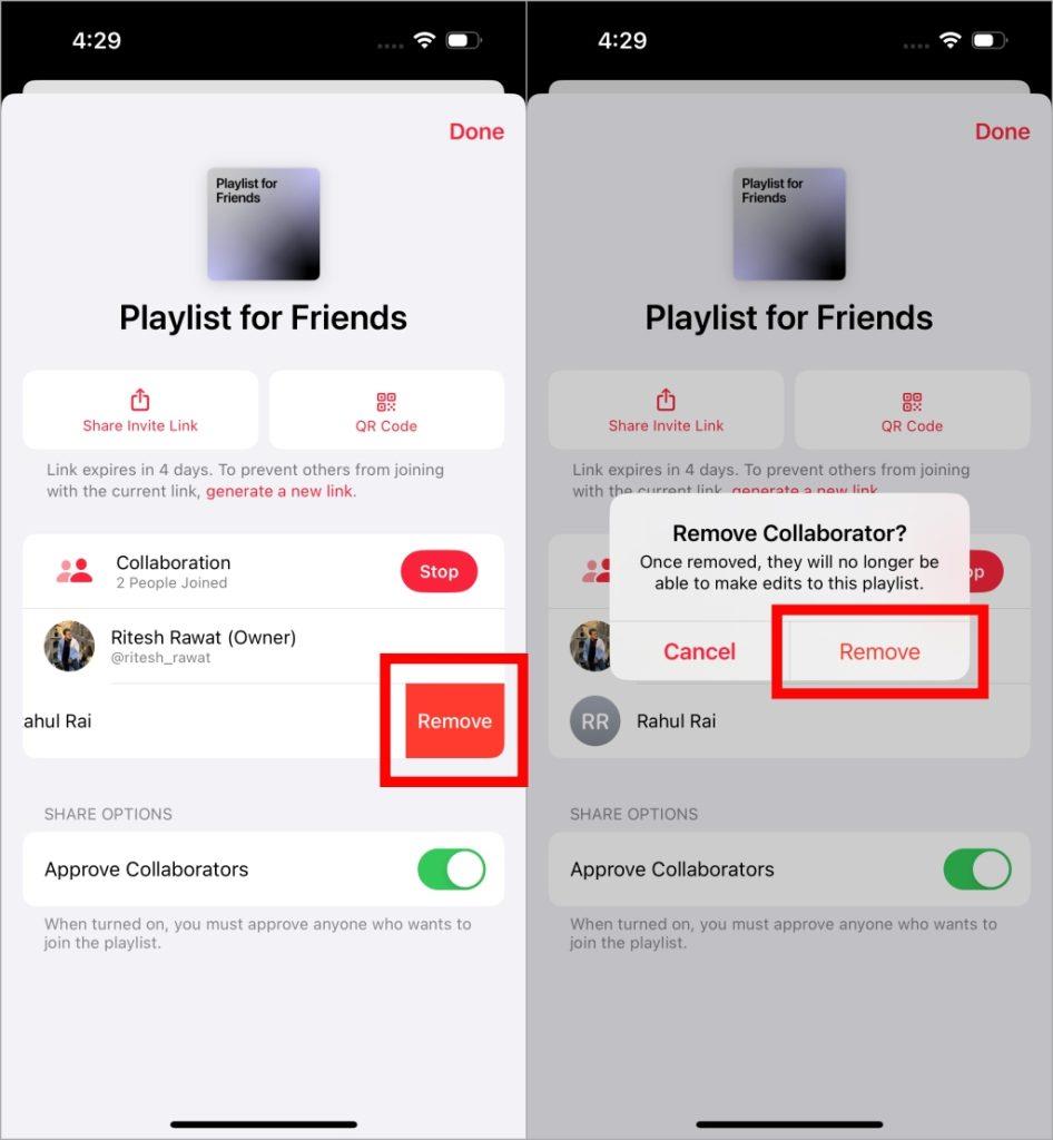 Apple Musicでコラボプレイリストを作成する方法