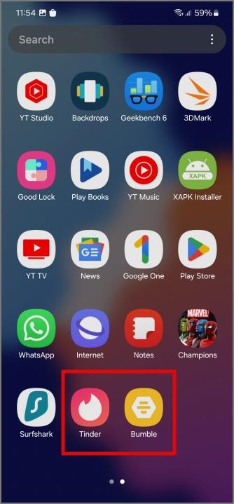 Samsung Galaxy 携帯電話で隠れたアプリを見つける方法