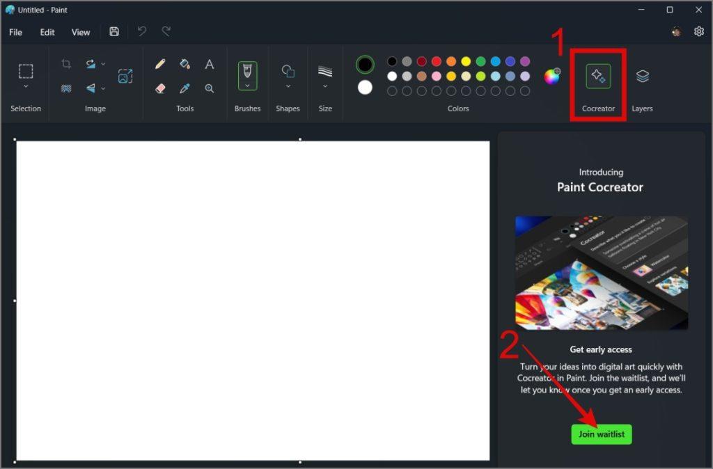 Windows 11 のペイントで AI 画像を作成する方法
