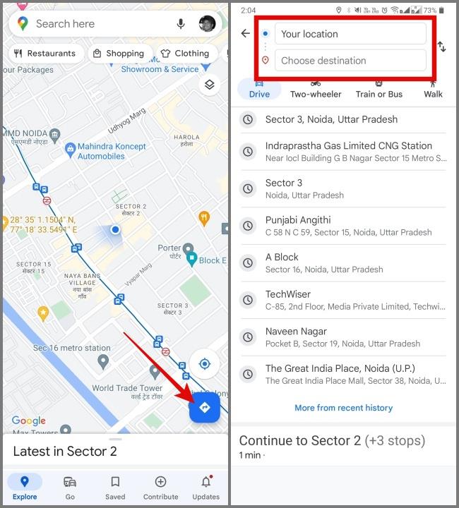 Google マップで複数の停留所があるルートを計画する方法