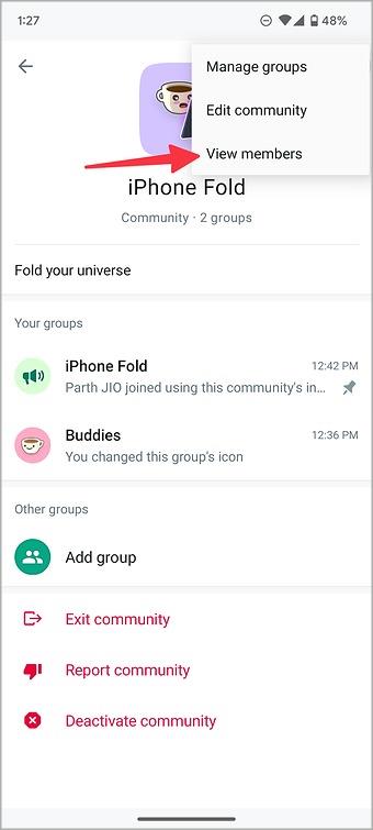 デスクトップとモバイルで WhatsApp コミュニティ管理者を管理する方法