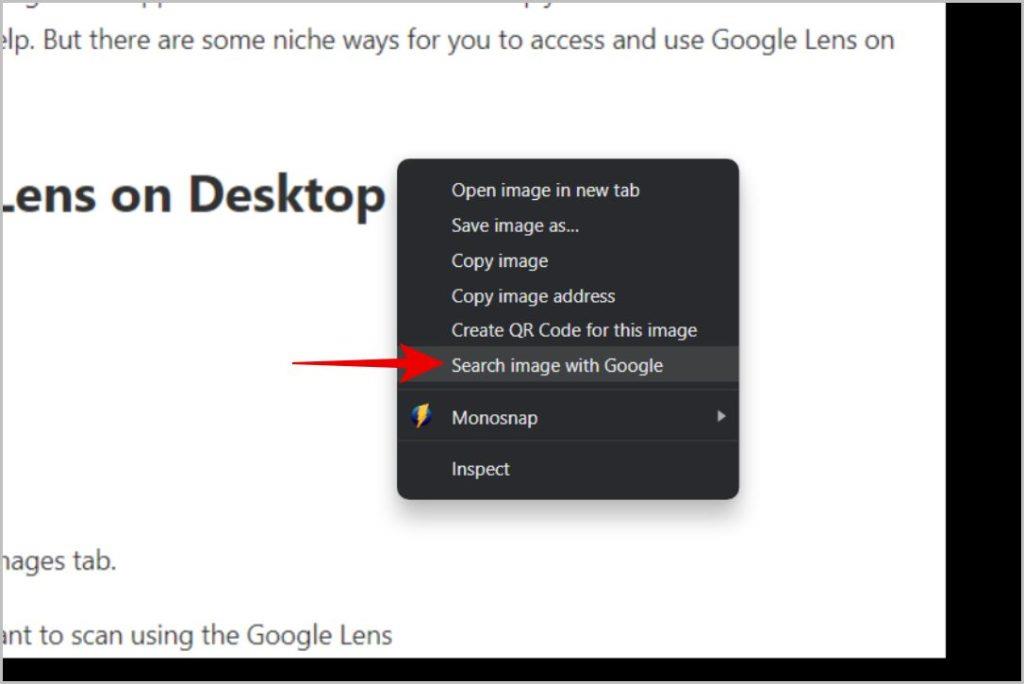 デスクトップで Google レンズにアクセスして使用する方法
