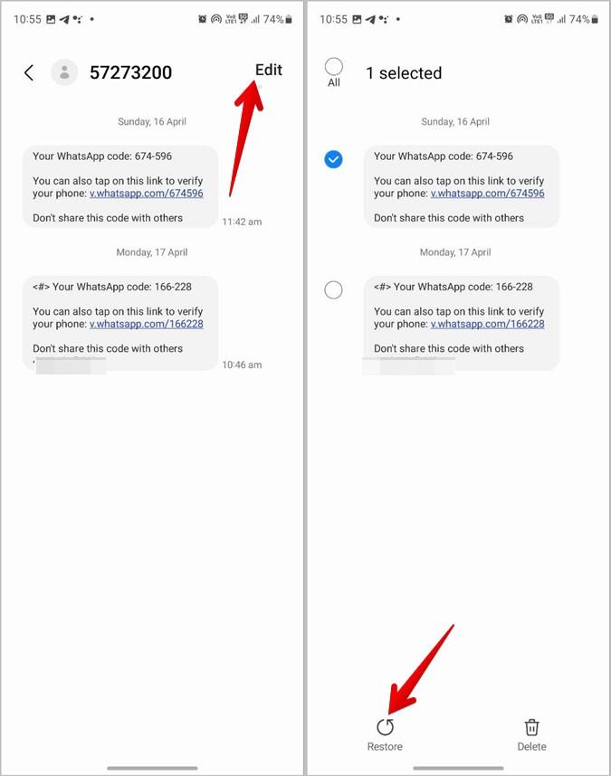 Samsung Galaxy 携帯電話で削除されたテキスト メッセージを取得する 4 つの方法