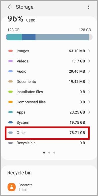 Samsung Galaxy Phone のその他のストレージとは何か、およびそれをクリアする方法