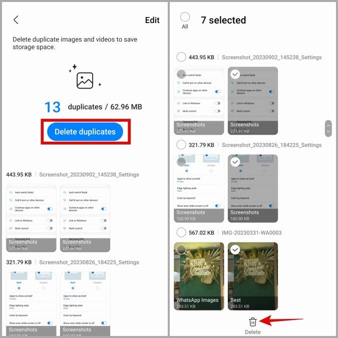 Samsung Galaxy スマートフォンで重複した写真を見つけて削除する 3 つの方法
