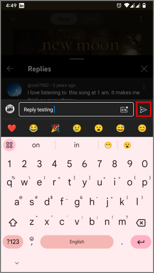モバイルで YouTube Music の曲や動画にコメントする方法