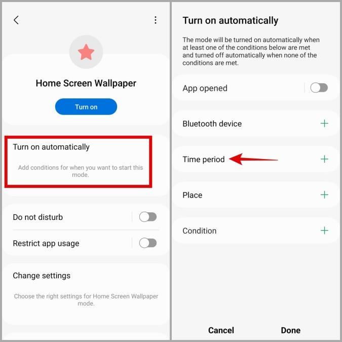 Samsung Galaxy 携帯電話の壁紙を自動的に変更する方法