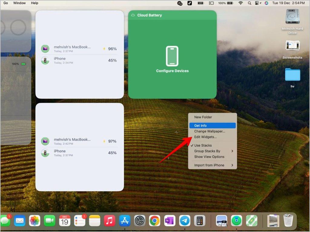 MacBookとiPadでiPhoneのバッテリーを確認する方法