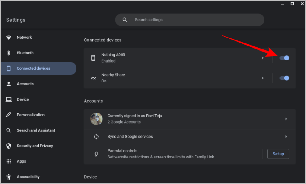 Android Phone から Chromebook にアプリをストリーミングする方法
