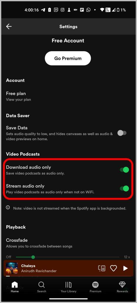 Spotify と YouTube Music でビデオを無効にする方法