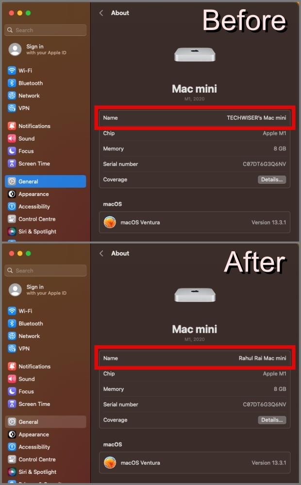 iPhone、iPad、Mac で AirDrop 名を変更する方法