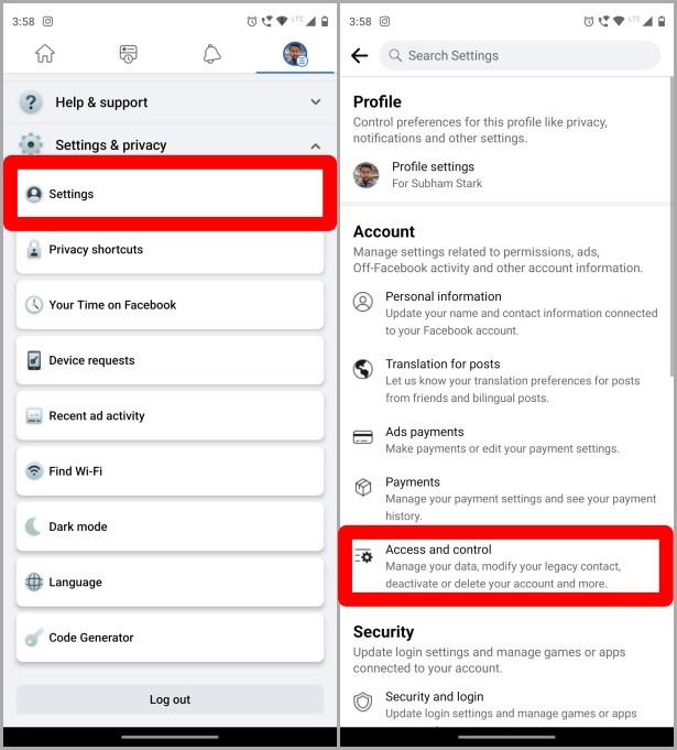 Facebook で従来の連絡先を設定して使用する方法
