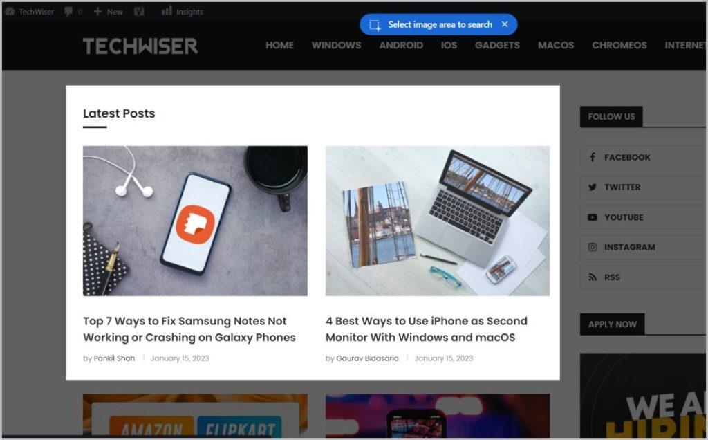 デスクトップで Google レンズにアクセスして使用する方法