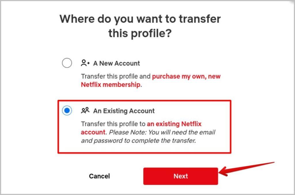 Netflix プロフィールを別のアカウントに転送する方法