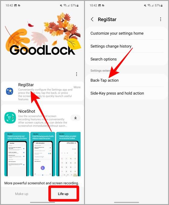 Samsung Galaxy スマートフォンでダブルおよびトリプル バック タップを有効にする方法