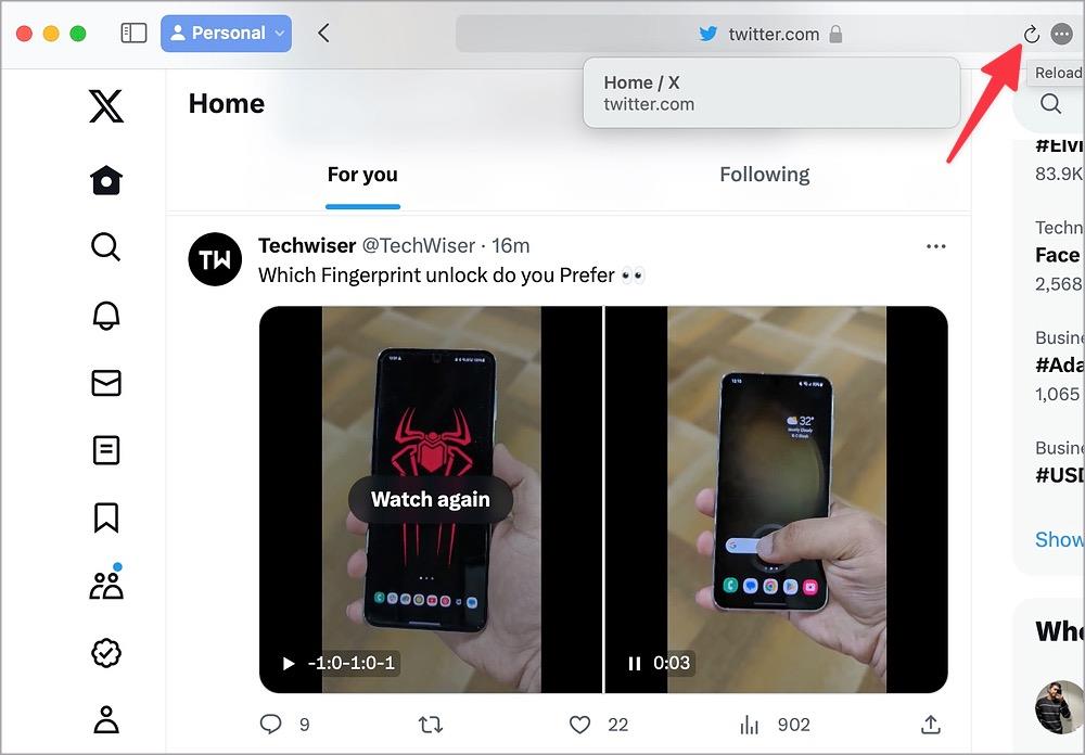 iPhone、iPad、Mac の Safari で Twitter (X) が読み込まれない場合の 10 の修正