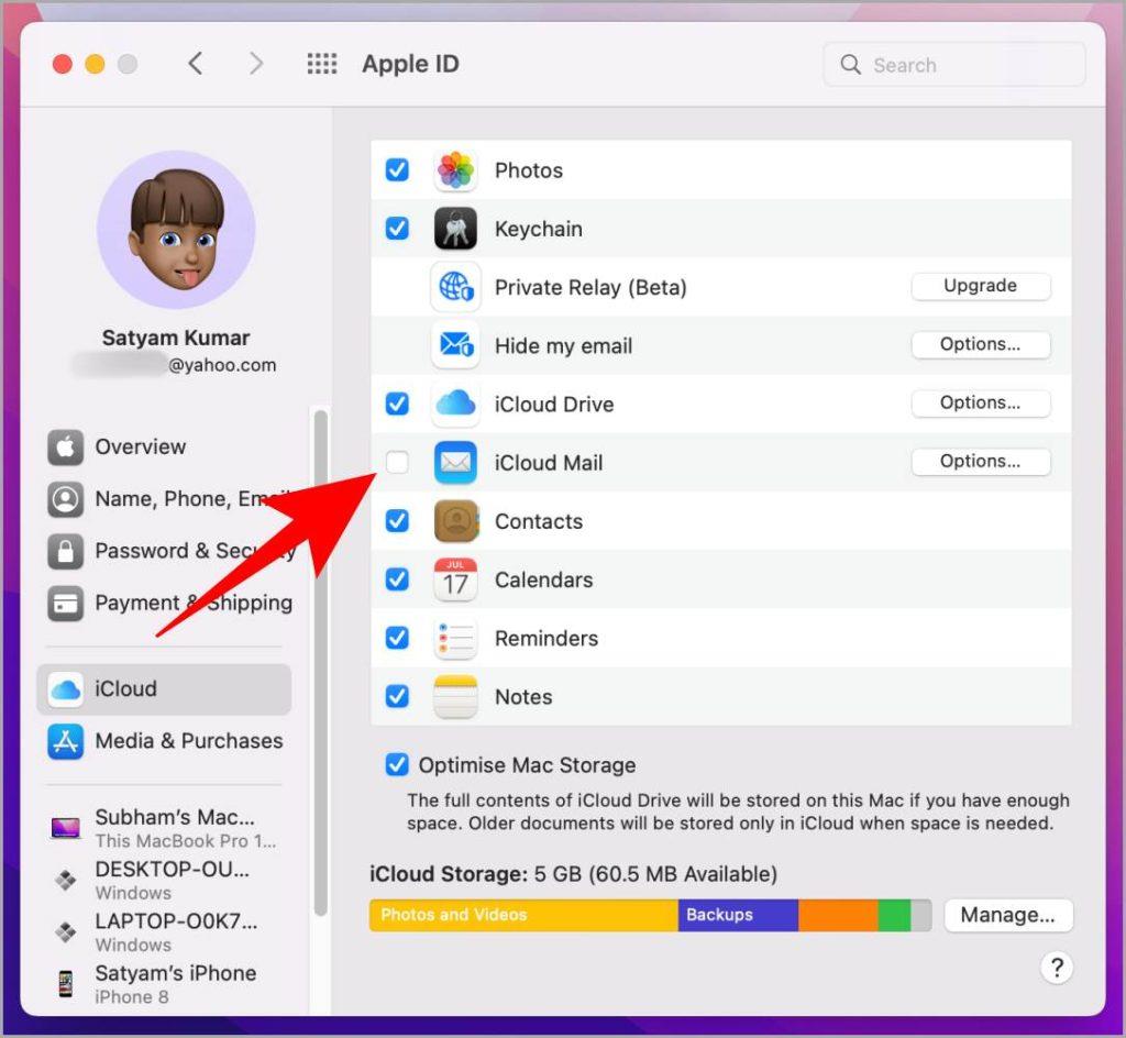 Mac と iPhone で iCloud 電子メール ID を作成する方法