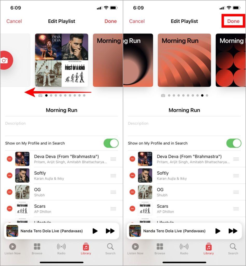 Apple Musicでプレイリストのカバーを変更する方法