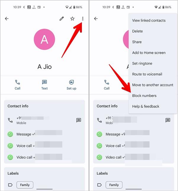 Android および iPhone で番号をブロックするとどうなるか